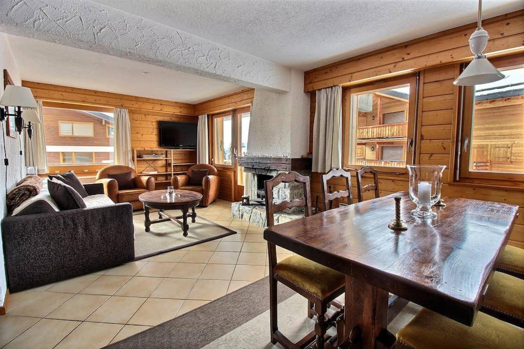 3 bedrooms Médran balcon cheminée Verbier Buitenkant foto